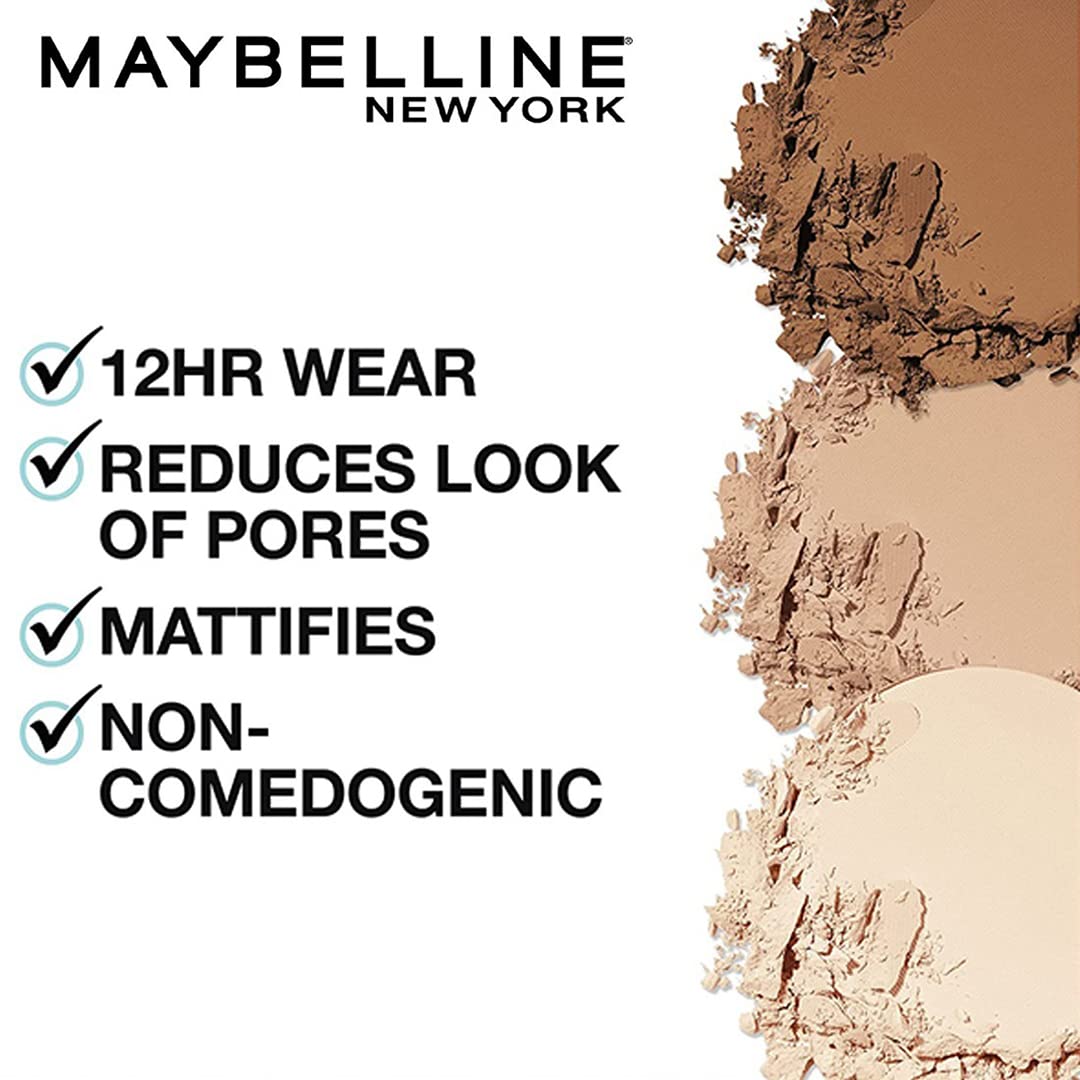 Maybelline Fit Me Matte + Poreless Pressed Face Powder Makeup, Classic Ivory, 1 Count - Image 3